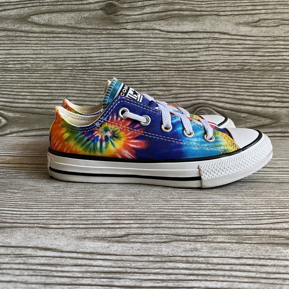 Converse Youth Chuck Taylor All Star Tie Dye Multicolor Sneakers Size 12 369279F